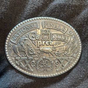 National Finals Rodeo 40th Anniversary NFR PRCA 1998 belt buckle